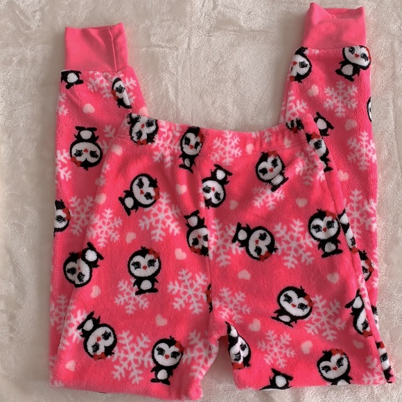 8/$20 George Penguin Plush Pajama Pants Size Large 14 - Picture 4 of 4